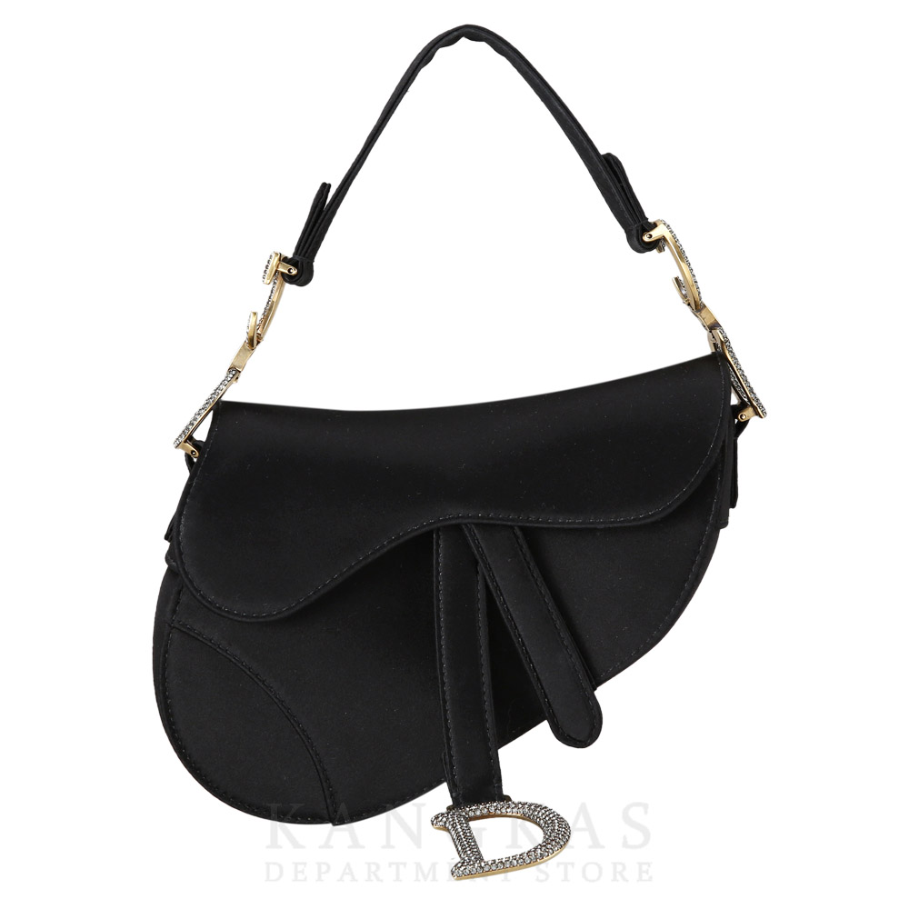 CHRISTIAN DIOR(USED)크리스찬디올 새틴 미니 새들백